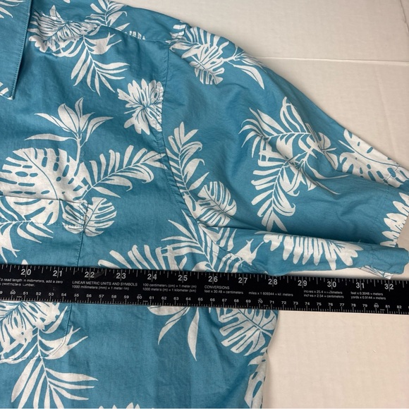 28 Palms Men’s 3XL Hawaiian Shirt Lot of 2 Tropical Flowers Palms Blue Button Up - Picture 6 of 10